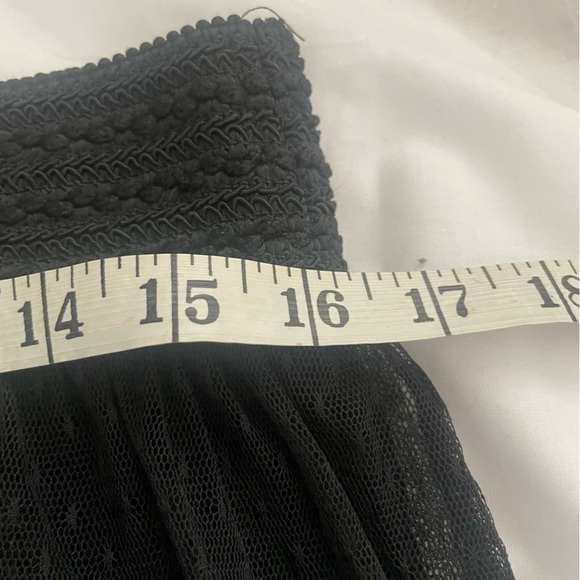 Free People Womens Black Dotted Eden soft Tulle layered Skirt Size L - Picture 8 of 11